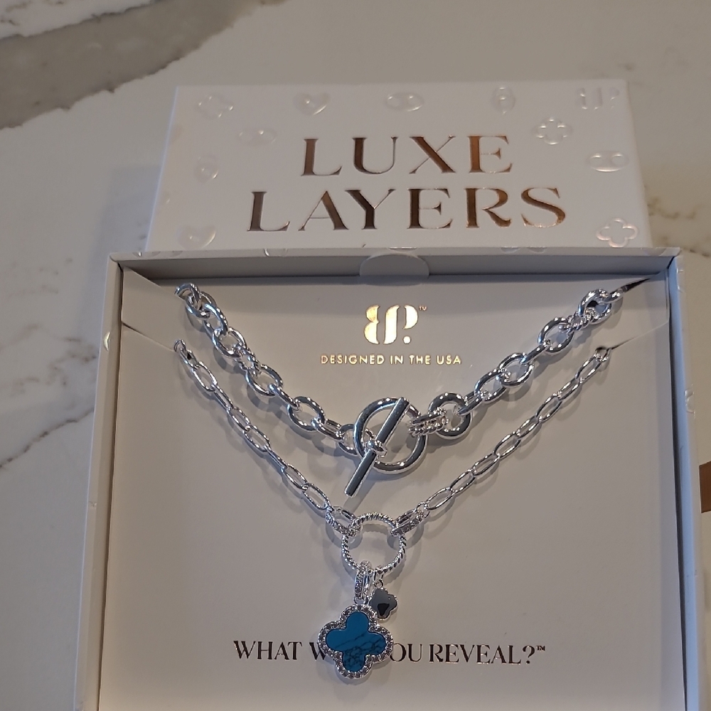Bomb Party Luxe Layer Necklace-- The Double Clover